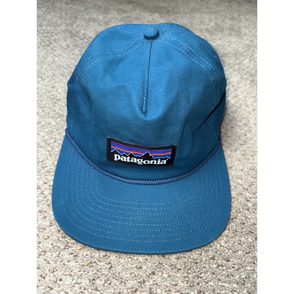 Patagonia P-6 Logo LoPro Trucker Hat Blue Cap Adjustable Unisex